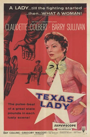 Texas Lady Movie Poster Print