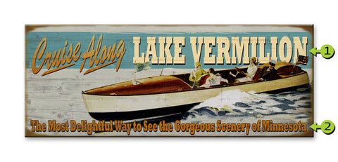 Cruise Along Speedboat Metal 14x36