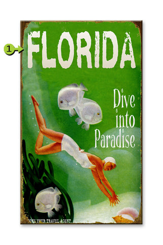 Dive into Paradise Wood 14x24