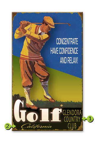 Concentrate, have confidence, relax Wood 18x30