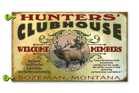 Elk Clubhouse Wood 18x30