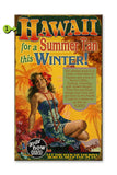 Hawaii Summer Tan in Winter Metal 14x24