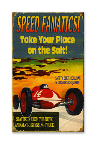 Speed Fanatics Wood 18x30