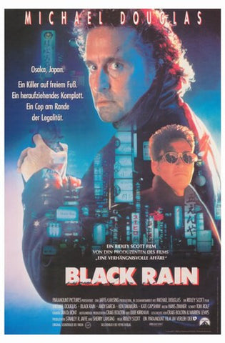 Black Rain Movie Poster Print