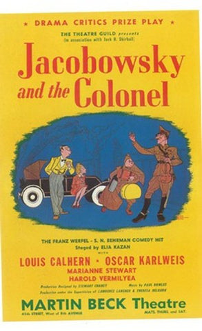 Jacobowsky And The Colonel (Broadway) Movie Poster Print