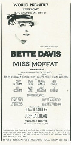 Miss Moffat (Broadway) Movie Poster Print