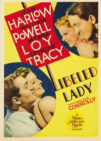 Libeled Lady Movie Poster Print