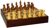 Sheesham American Emperor Chess Set on Walnut Chest
