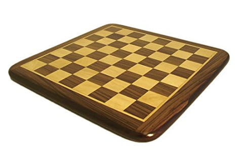Worldwise Imports Rosewood and Maple Chess Board with 2.2'' Squares
