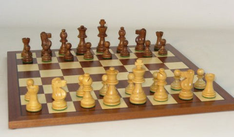 Small Sheesham French-Sapele Chess Set