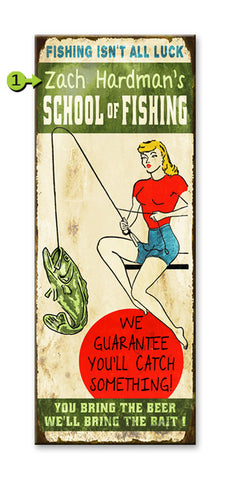 School of Fishing Metal 14x36