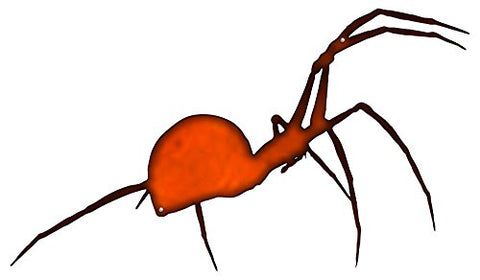 ArtFuzz Black Widow Spider Cut Out Faux Copper Finish Metal Sign 13.5x23