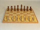 WorldWise Wooden Chess Set with Walnut/Maple Board 13in