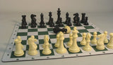 Tournament Men and Mat Chess Set, 4"