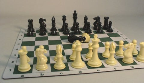 Tournament Men and Mat Chess Set, 4