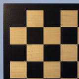 17.25" Black / Maple Veneer Chess Board