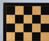 17" Black and Birdseye Maple Veneer Chess Board