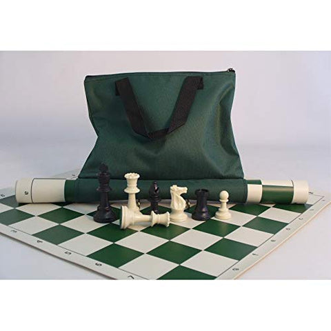 Tournament Green Tote Chess Set