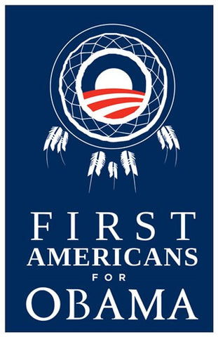 Barack Obama - (First Americans for Obama) Campaign Poster Movie Poster Print