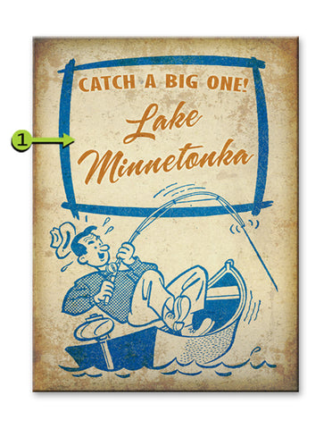 Catch a Big One Metal 28x38