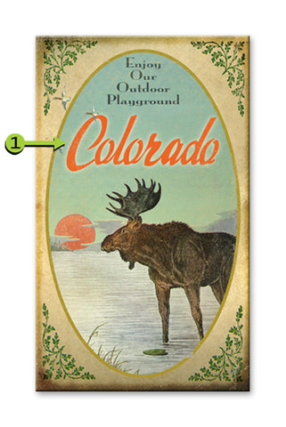 Enjoy the Outdoors (Moose) Wood 18x30