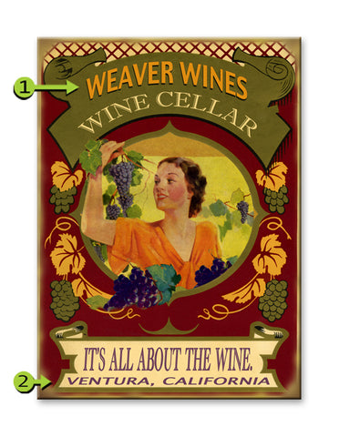 It's all about the Wine Wood 23x31