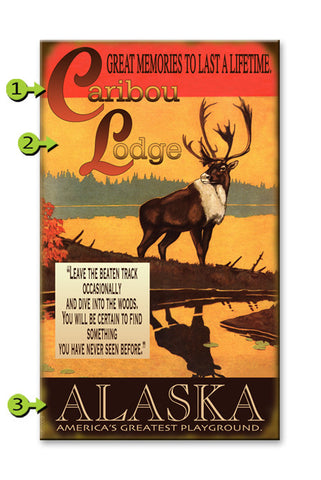 Caribou Lodge Metal 18x30