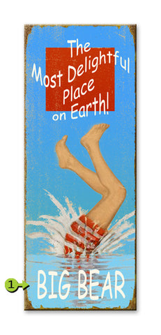 The Most Delightful Place On Earth Metal 17x44