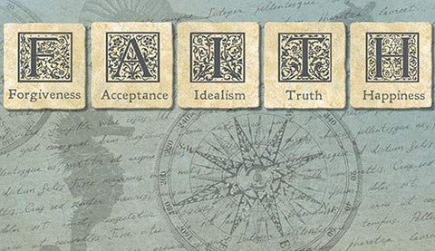 ArtFuzz Seas of Inspiration Faith 8 Wood Sign Size 20x26 Special