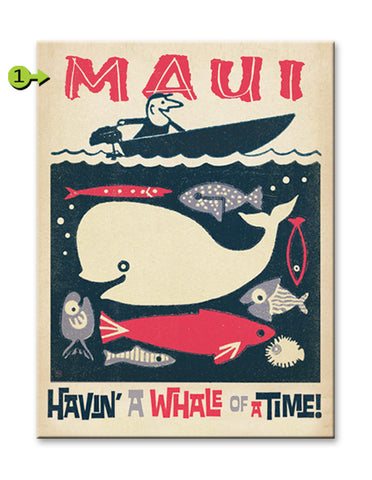 Havin a Whale of a Time Metal 17x23