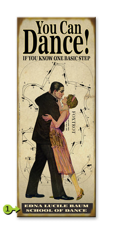 Dance Instructor (Fox Trot) Metal 17x44
