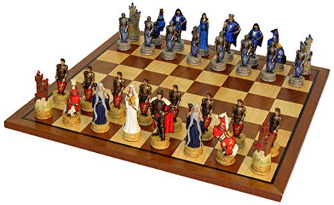 King Arthur Sapele Maple Chess Set