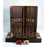 World Wise Imports Floral Decoupage Backgammon/Chess Set