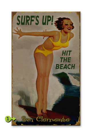 Surf's Up! Wood 18x30