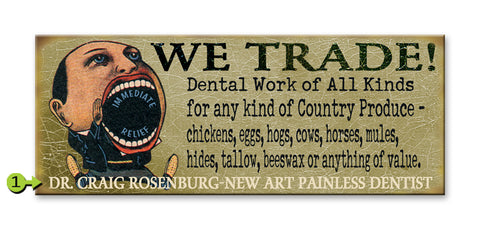 Dentist Metal 14x36