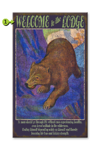 Welcome to the Lodge Metal 23x39
