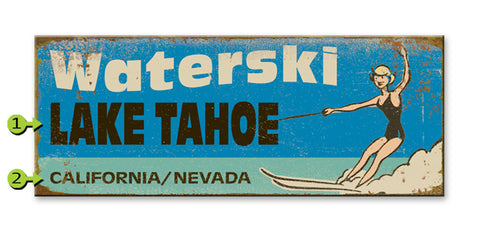 Waterski Metal 17x44