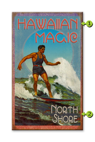 Hawaiian Magic Wood 18x30