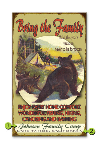 Bring the Family Wood 18x30