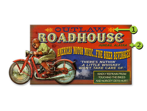 Roadhouse (Wood Only) Wood 28x48