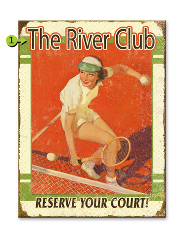 Reserve Your Court Metal 23x31