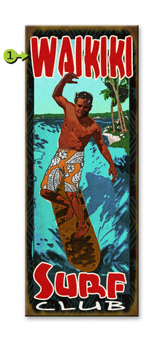Surf Club Metal 17x44