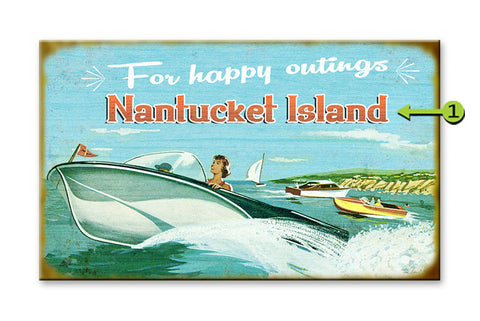 For Happy Outings... Wood 18x30