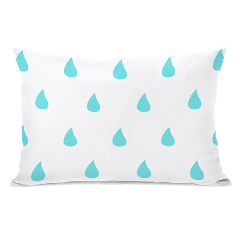 All Over Raindrops Lumbar Pillow by OBC 14 X 20