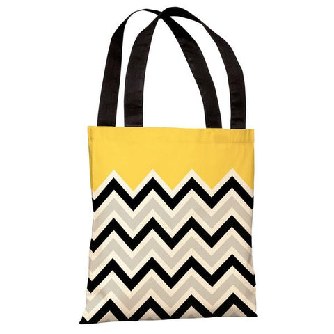 Chevron Solid - Yellow Tote Bag by