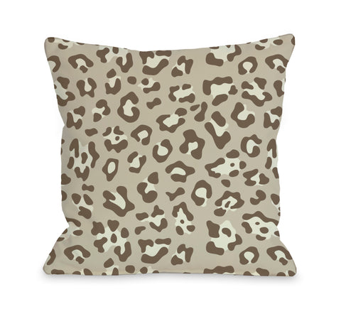 Gabriella Cheetah - Natural Throw Pillow by OBC 16 X 16
