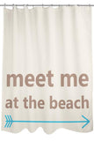 Meet Me at the Beach Shower Curtain by