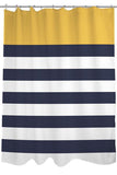 Nautical Stripes - Mimosa Shower Curtain by