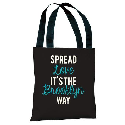 Spread Love, Brooklyn Way Tote Bag by