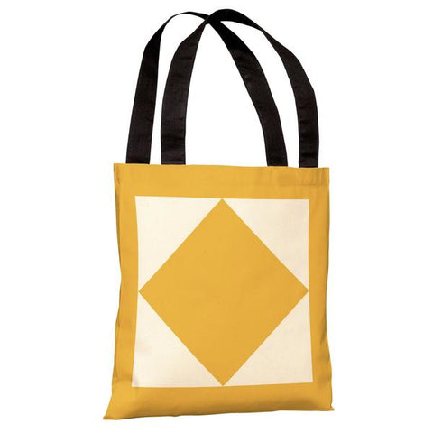 Square & Diamond - Yellow Tote Bag by